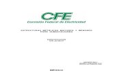 CFE JA 100-57 Estructuras Metálicas Mayores y Menores Para Subestaciones
