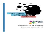 Encuentro Interno 2014 - Sintesis