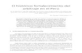 El histórico fortalecimiento del arbitraje en el Perú