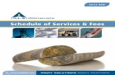 ALS Minerals Services Schedule USD 2012