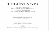 Telemann 12 Fantasies Barenreiter Urtext