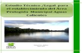 Estudio Técnico Legal Para El Establecimiento Del Área Protegida Municipal Aguas Calientes