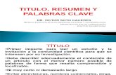 Titulo, Resumen y Palabras Clave.pptx