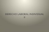 Derecho Laboral Individual II - Salarios