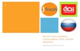 01 Productos Frescos, Rasgos de Consumo y Potenciales Nichos de Mercado en Rusia