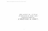 Blanca, una página de su historia: Crónica 2007