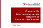 Cooperación Internacional para Inclusión Comunidades Rurales