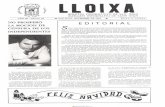 LLOIXA. Número 29,noviembre/novembre 1983. Butlletí informatiu de Sant Joan. Boletín informativo de Sant Joan. Autor: Asociación Cultural Lloixa