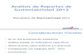 Estandares de Reportes de Sustentabilidad 2012 (12 12 2013)
