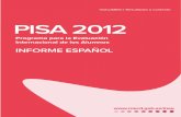 Informe PISA ESPAÑA 2012