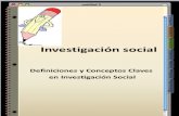 Definiciones y Conceptos en Investigacion Social, Texto de Apoyo a SOC-127