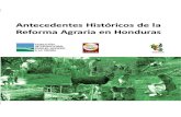 Antecedentes de La Reforma Agraria en Honduras