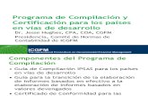 Programa de Compilación y Certificación para los países en vías de desarrollo