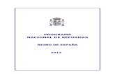 Programa nacional de reformas del Gobierno de España