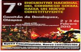 Resolutivos Del Vii Encuentro Nacional Del Congreso Social Chiapas