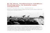 A 70 años de la batalla Stalingrado