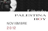 Editoriales Palestina Hoy Noviembre 2012