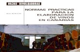 Normas Prácticas para la Elaboración de Vinos en Canarias