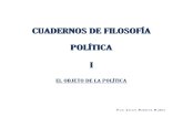 Cuadernos de Filosofía Política I - El objeto de la Política