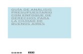 Guía de análisis presupuestario con enfoque de derechos para la ciudad de Buenos aires