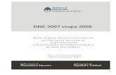 ONE 2007- Etapa 2008 Material Para Docentes y Alumnos