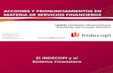 INDECOPI 2012 Acciones y Pronunciamientos Financieros Herbert Tassano _ ASPEC