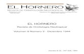 Revista El Hornero, Volumen 8, N° 3. 1944.