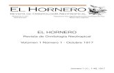 Revista El Hornero, Volumen 1, N°1. Octubre de 1917.