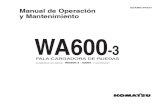 Manual Komatsu Cargador Frontal Wa 600 3