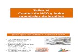 Taller VI Conteo de HCO y bolos prandiales de insulina