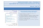 Reporte de Conflictos Sociales N°98 - Abril_2012