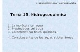 Tema 15. Hidrogeoquímica