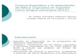 Corpus lingüístico y la adquisición de falsos cognados