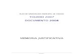 Memoria.Plan de ordenación municipal de Toledo. Páginas del Polígono