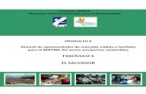 EL SALVADOR: Manual de oportunidades de mercado viables y factibles para la MIPYME del sector pesquerías sostenibles.