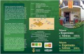 Tríptic Museu d'Esperanto de Subirats