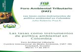 FAT - Las tasas como instrumentos de política ambiental en Colombia