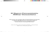 El Nuevo pensamiento Militar Venezolano