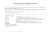 Código de Ejecución Penal del Perú - Decreto Legislativo Nº 654