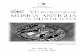 VII Encuentro de Música antigua en Villa de Leyva
