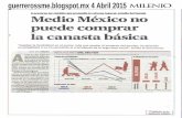 Medio México no puede comprar la canasta básica| Desairan seguro a jefas de familia