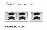 Electrokhe S.A. |  Manual de Instrucciones | Anafe Eléctico Mod. E2