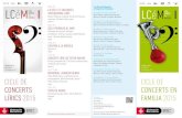 LCéM - Les Corts és música - programa de concerts