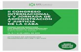 II CONGRESO  INTERNACIONAL  Y V JORNADA DE  ADMINISTRACIÓN Y JUSTICIA  DE LA CABA