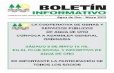 Boletín Informativo Mayo 2015