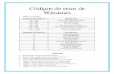 Códigos de error de windows