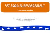 Ley para el desarrollo y la creación artesanal - Venezuela