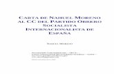 CARTA DE NAHUEL MORENO AL CC DEL PARTIDO OBRERO SOCIALISTA INTERNACIONALISTA DE ESPAÑA