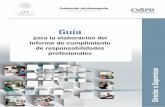 GUÍA PARA LA ELABORACIÓN DEL INFORME DE CUMPLIMIENTO DE RESPONSABILIDADES PROFESIONALES