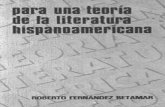 Retamar, Fernando: Para una Teoría Literaria Hispanoamericana